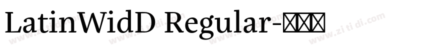 LatinWidD Regular字体转换
